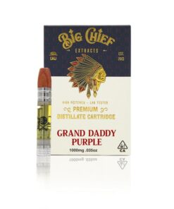 Big Chief THC Vape Cartridge 1G - GrandDaddyPurple