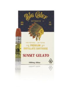 Big Chief THC Vape Cartridge 1G - Sunset Gelato