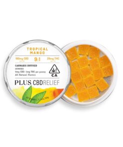 CBDRelief Tropical Mango 9:1 Gummies
